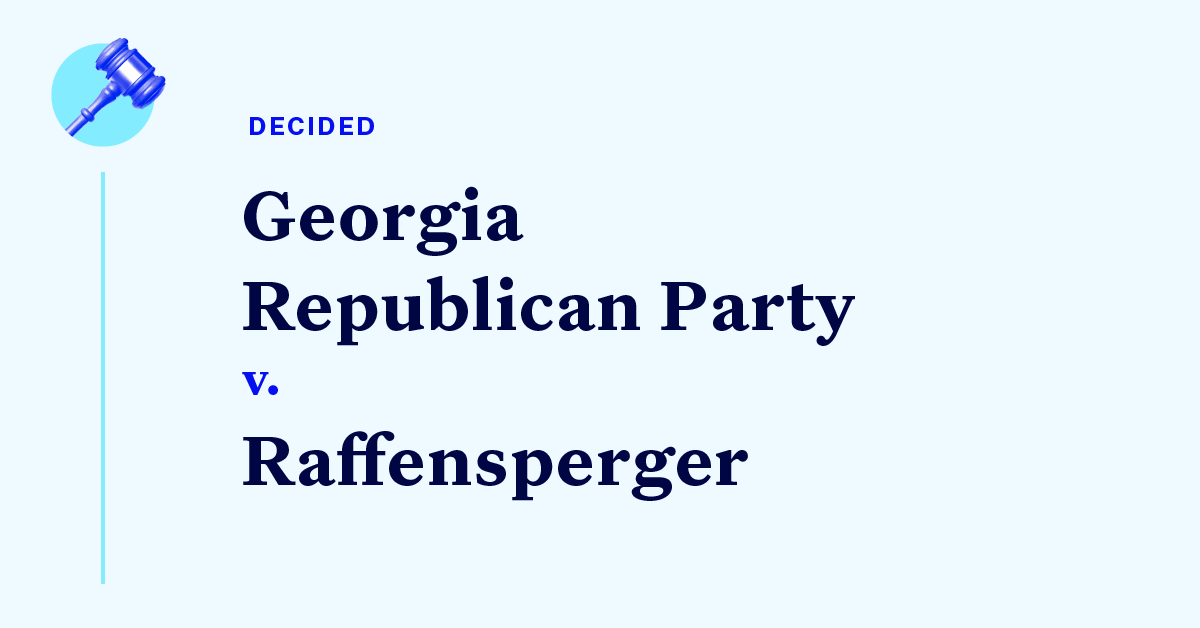 Court Cases Runoff Election Challenge 4 Democracy Docket