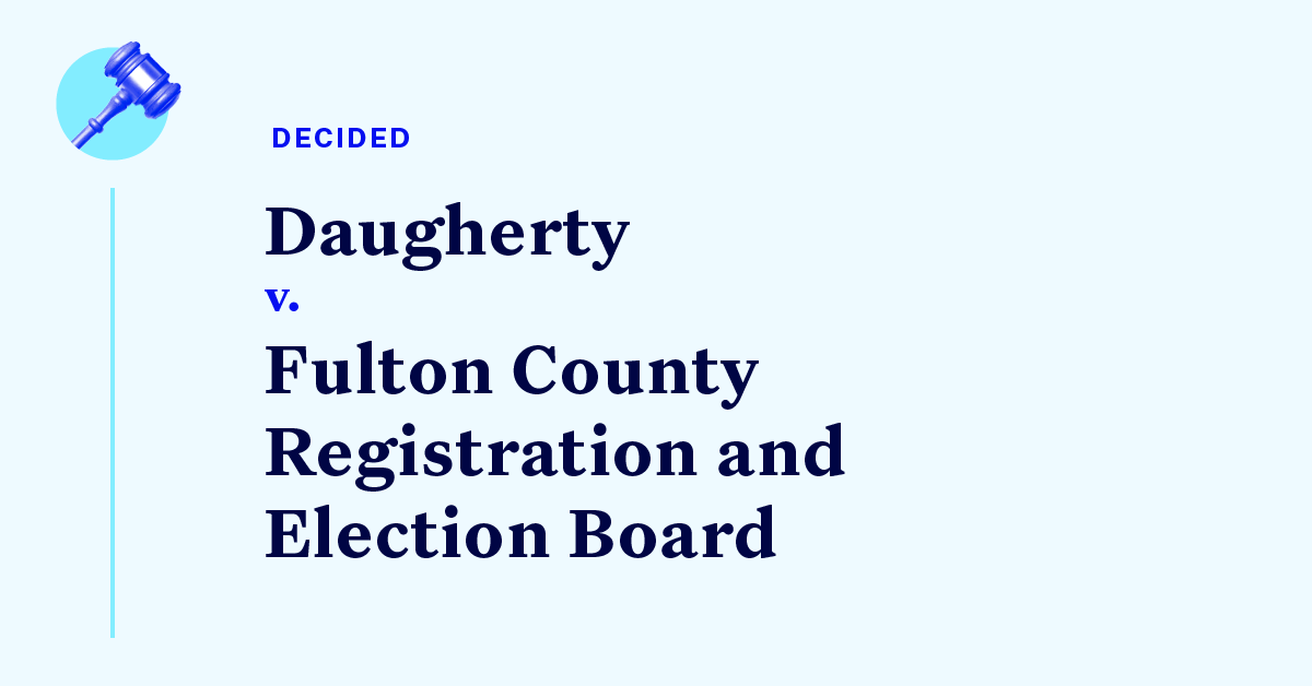 Court Cases Runoff Election Contest Democracy Docket