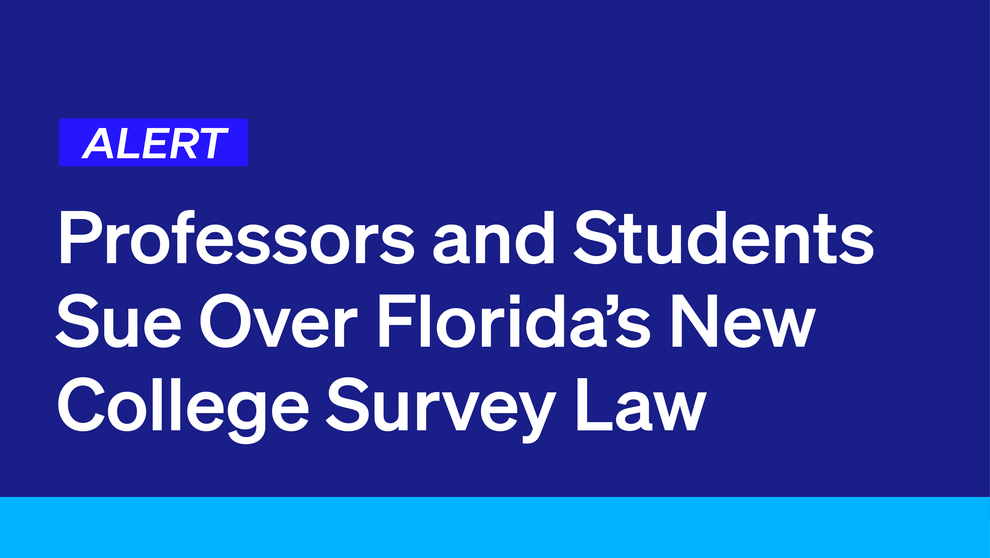 Professors And Students Sue Over Florida s New College Survey Law Professors And Students Sue Over Florida s New College Survey Law