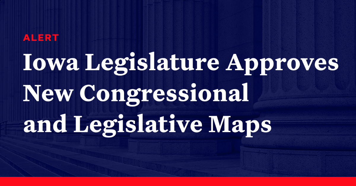 Democracy Alerts Iowa Legislature Approves New Congressional and
