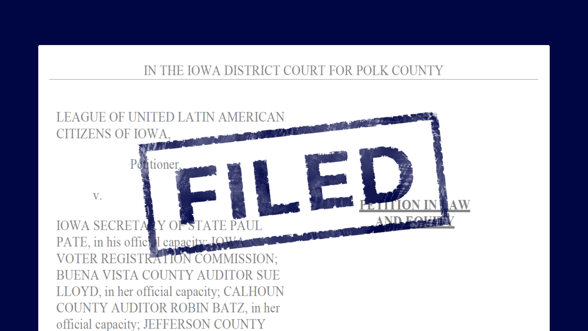 Court Cases Iowa English Only Law Democracy Docket