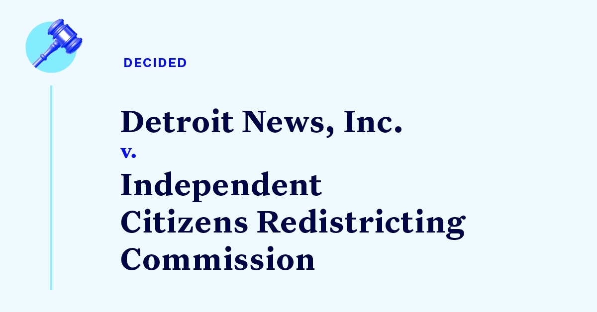 Court Cases Michigan Redistricting Commission Challenge Democracy Court Cases Michigan Redistricting Commission Challenge Democracy