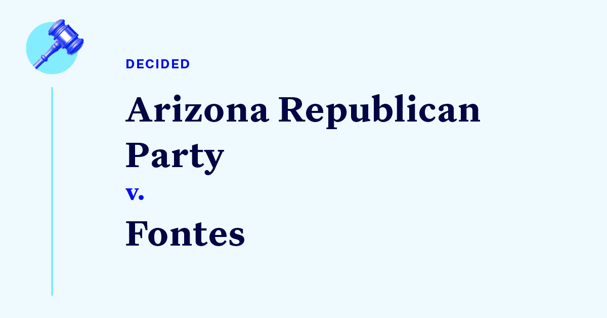 Court Cases Arizona Mailin Voting Challenge II Democracy Docket