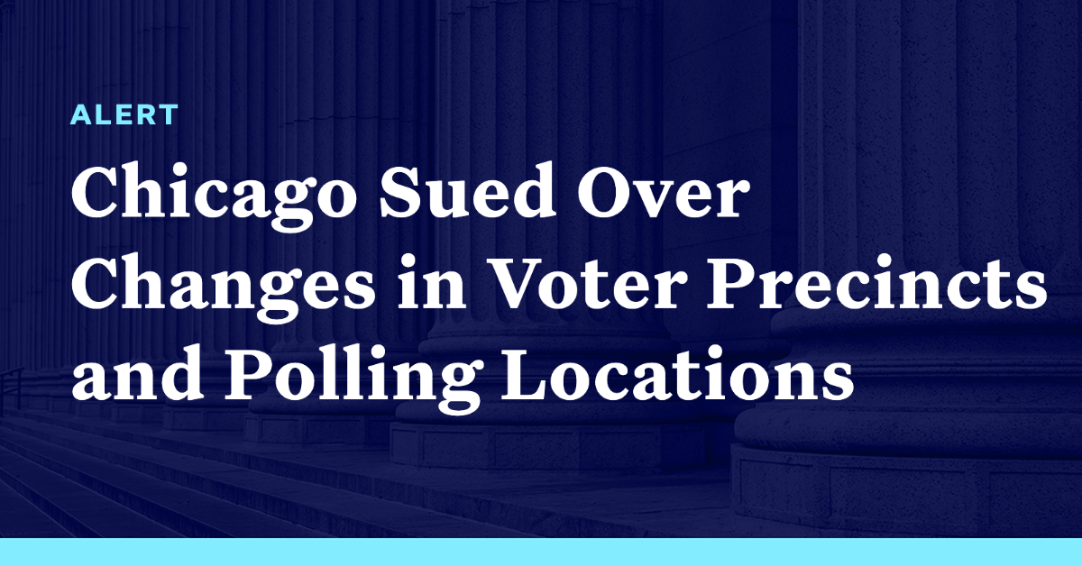 Chicago Sued Over Changes in Voter Precincts and Polling Locations