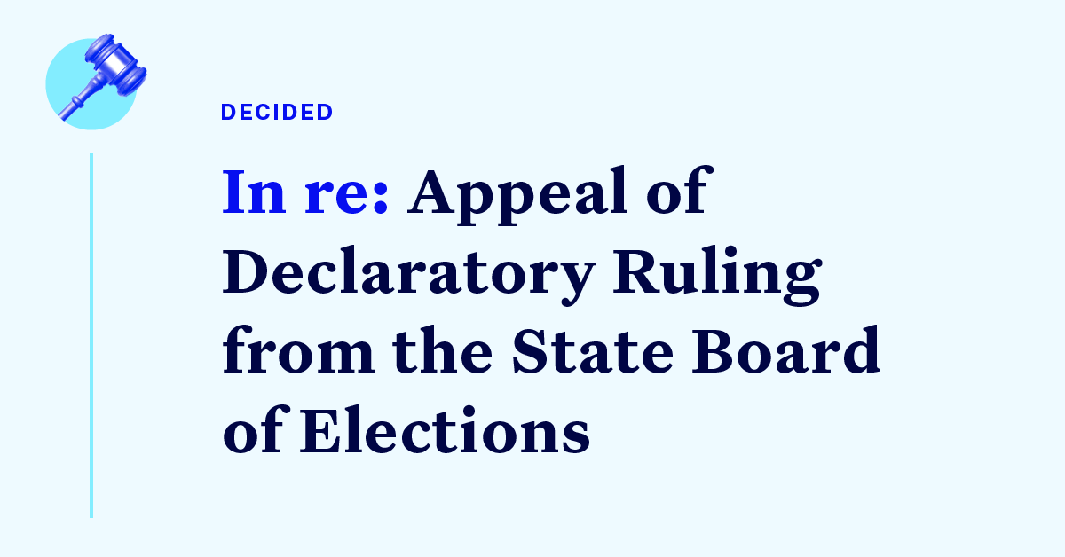 Court Cases North Carolina Signature Matching Guidance Challenge