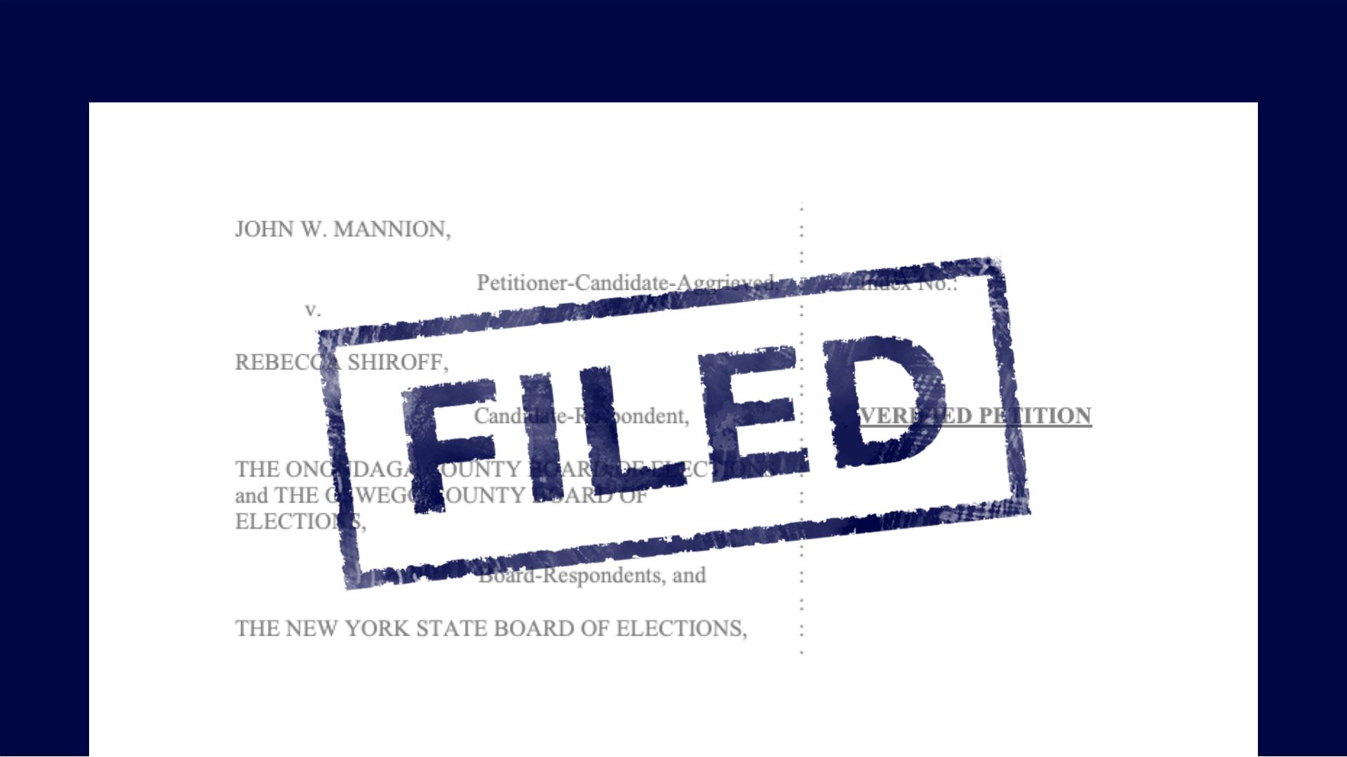 Court Cases New York 50th State Senate District Ballot Counting