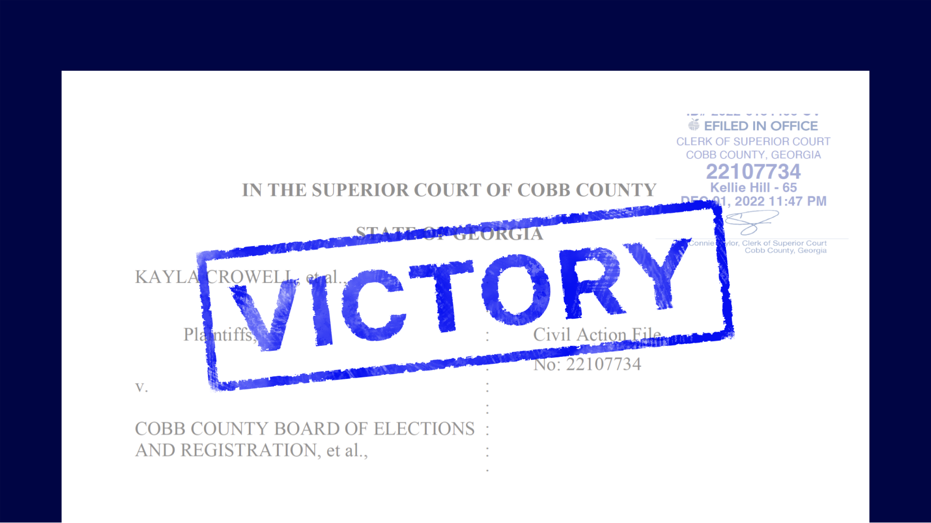 Court Cases Georgia Cobb County Absentee Ballots Challenge Court Cases Georgia Cobb County Absentee Ballots Challenge