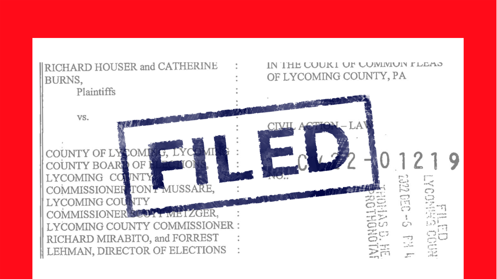 Court Cases Pennsylvania County 2020 Election Challenge (2022) Democracy Docket