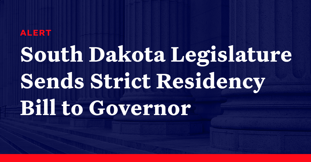 South Dakota Legislature Sends Strict Residency Bill to Governor