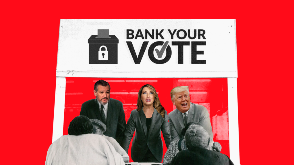The RNC’s Bank Your Vote Campaign Is a Hypocritical Empty Promise