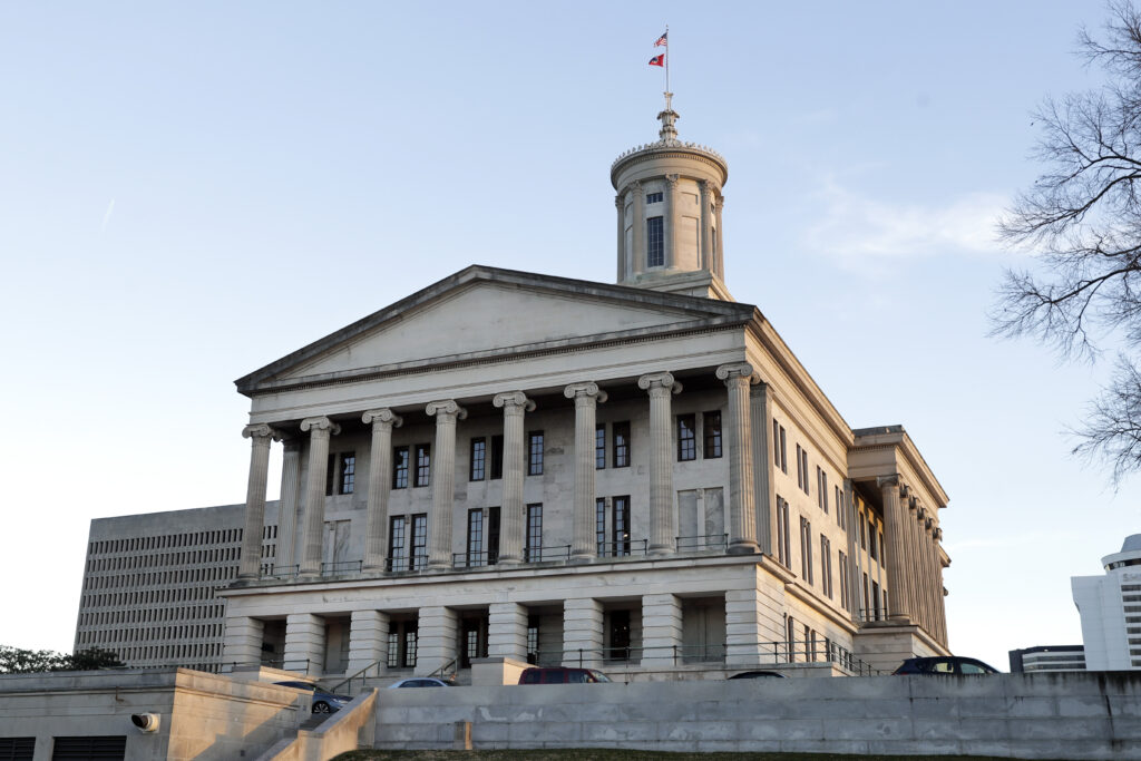 This Jan. 8, 2020, photo shows the Tennessee State Capitol in Nashville, Tenn. (AP Photo/Mark Humphrey)