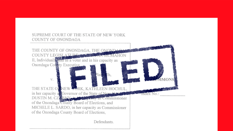Court Cases - New York Onondaga County Even Year Election Law Challenge -  Democracy Docket