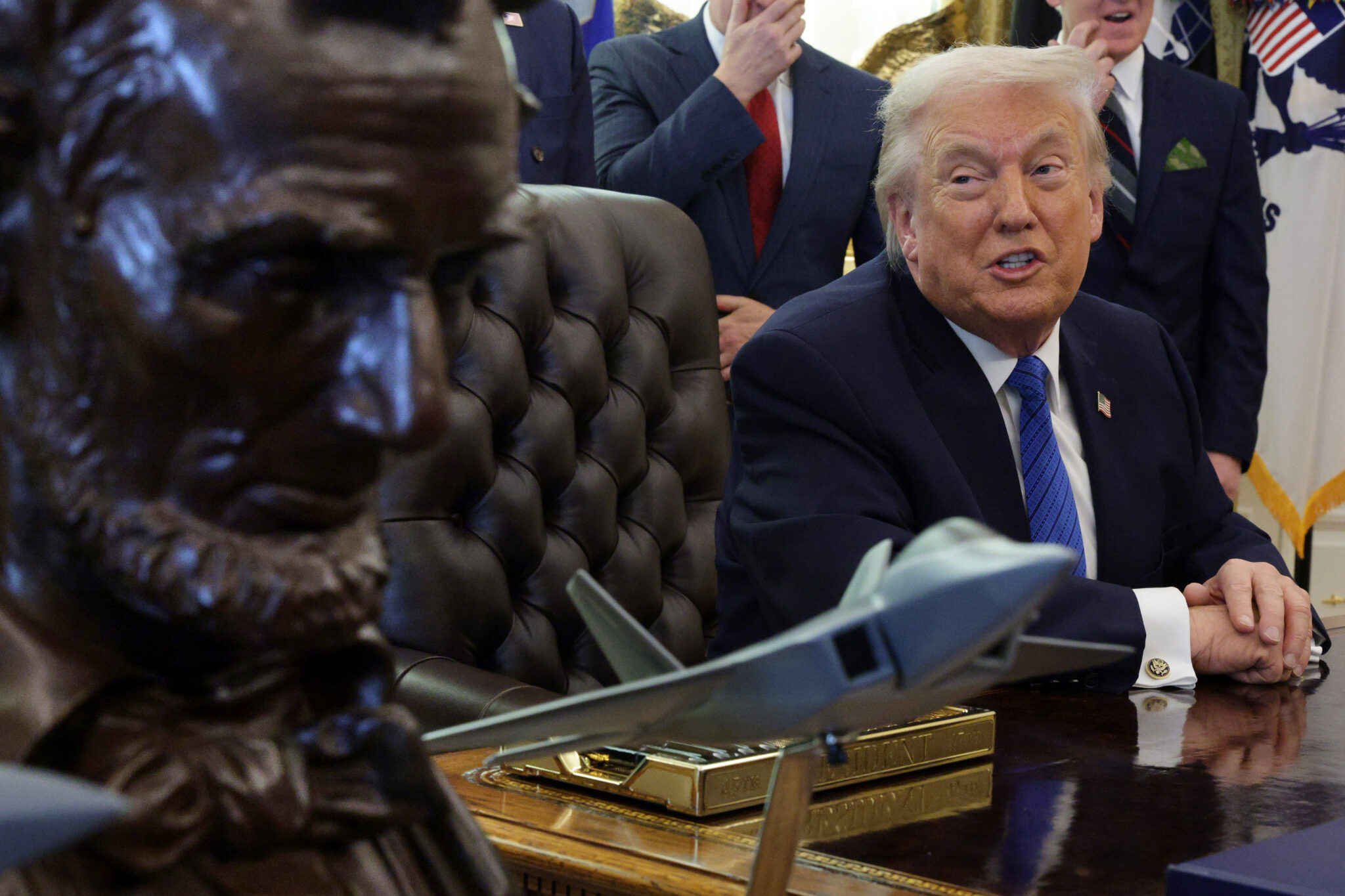 WASHINGTON, DC - JANUARY 30: U.S. President Donald Trump speaks after signing an executive order in the Oval Office of the White House on January 30, 2026 in Washington, DC. (Photo by Alex Wong/Getty Images)