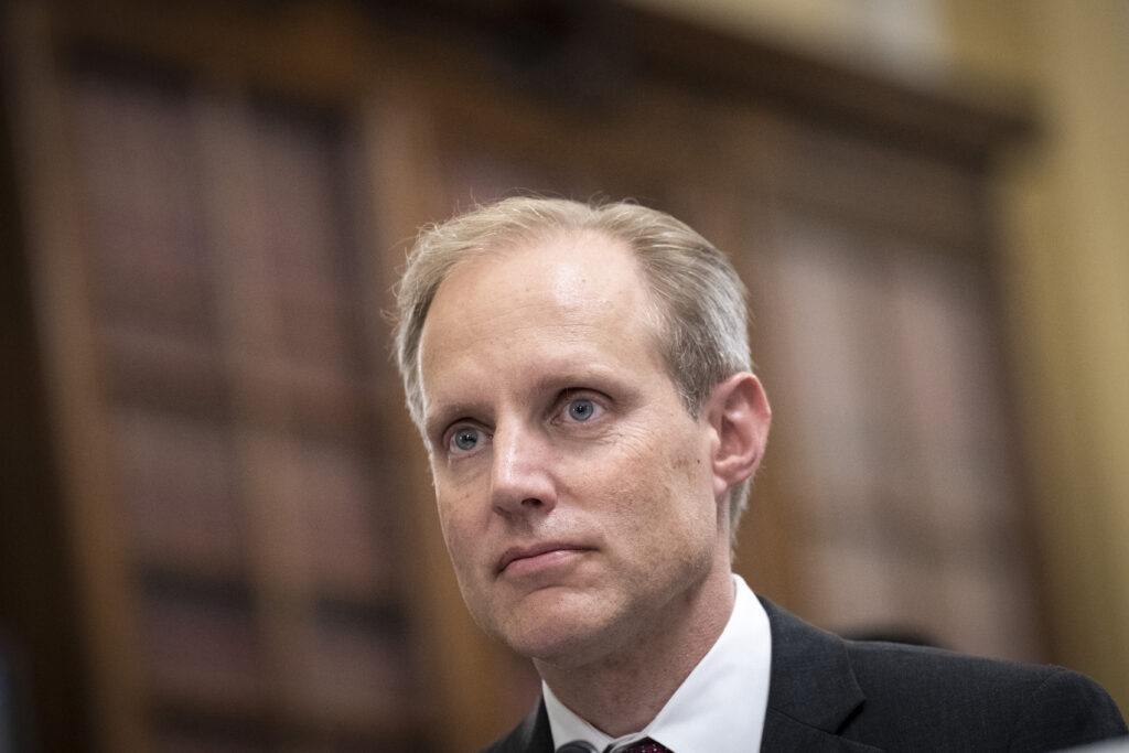 Minnesota Secretary of State Steve Simon (D) testifies during a Senate hearing in September 2023 in Washington, D.C. (Photo: Drew Angerer/Getty Images)