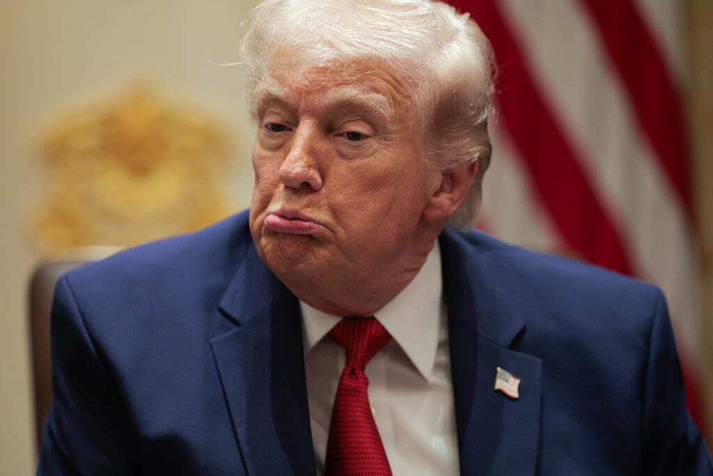 U.S. President Trump during a meeting in the Cabinet Room of the White House on March 26, 2026.