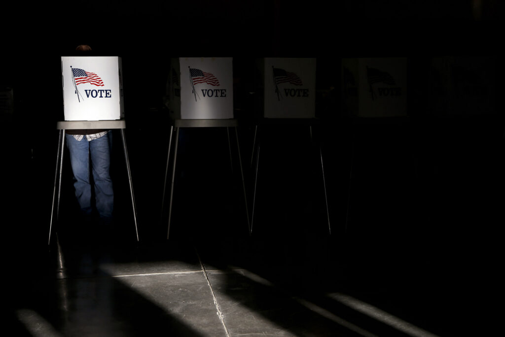People cast their ballots at a polling site in Billings, Montana, in November 2012. (Photo: Jae C. Hong/AP)