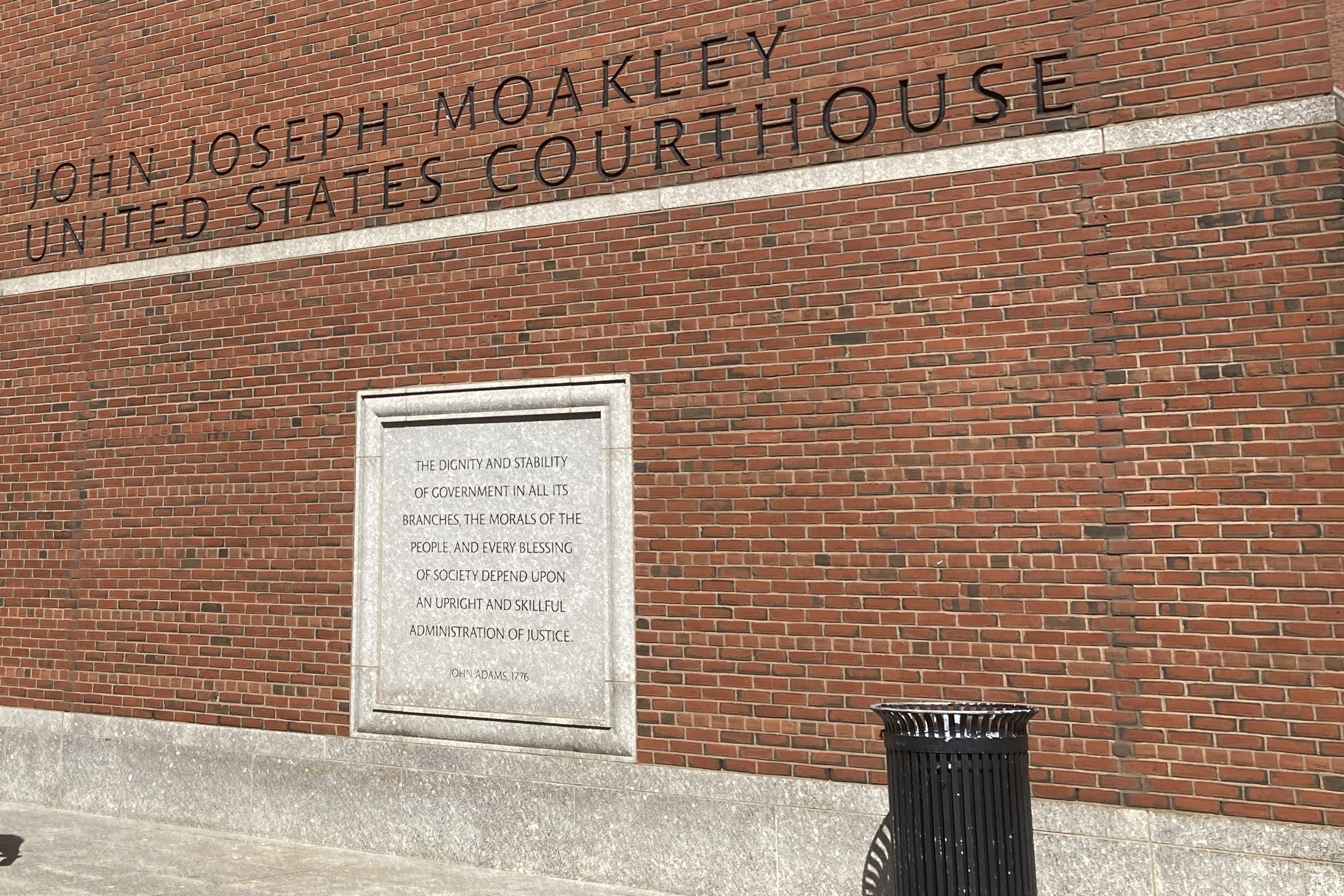 FILE - The John Joseph Moakley Federal Courthouse is shown on Sept. 27, 2024 in Boston. (AP Photo/Steve LeBlanc, File)