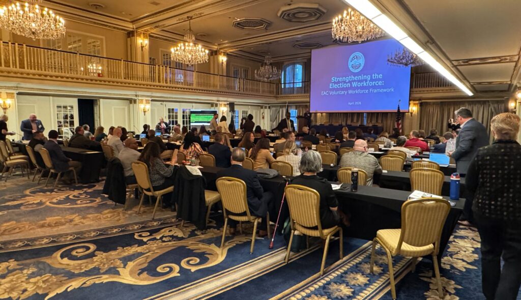 The U.S. Election Assistance Commission's Local Leadership Council's annual meeting on April 14, 2026, in Chicago.