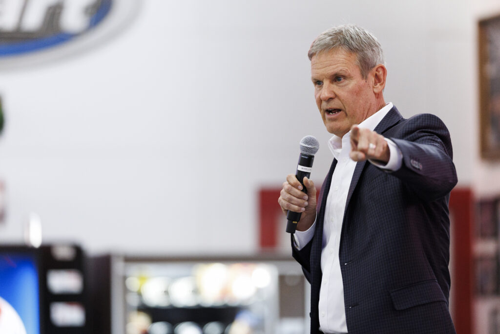 Tennessee Gov. Bill Lee (R) speaking in December 2025 in Franklin, Tennessee. (Photo: Brett Carlsen/Getty Images)