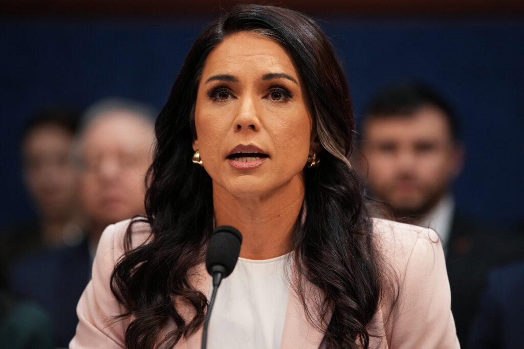 Director of National Intelligence Tulsi Gabbard testifying during a House hearing in March 2026 in Washington, D.C. (Photo: Andrew Harnik/Getty Images)