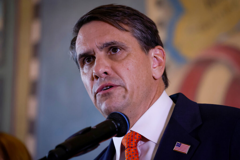Acting U.S. Attorney General Todd Blanche speak in Miami, Florida, on May 20. (Photo: Eva Marie Uzcategui/Getty Images)