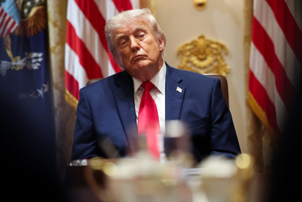 President Trump during a Cabinet meeting in the White House on May 27, 2026. (Photo: Win McNamee/Getty Images)