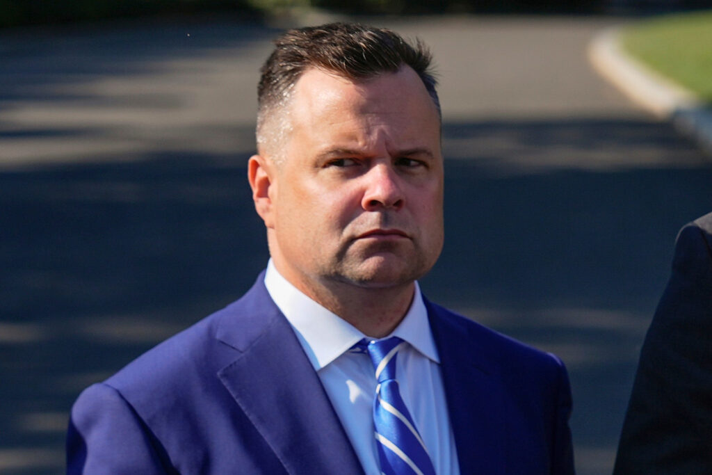 Director of the Federal Housing Finance Agency Bill Pulte speaking at the White House in July 2025. (Photo: Julia Demaree Nikhinson, AP)