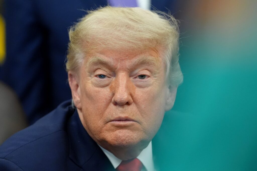 President Donald Trump attends an event to sign a proclamation about the fishing industry, in the Oval Office of the White House, Thursday, June 11, 2026, in Washington. (AP Photo/Jacquelyn Martin)