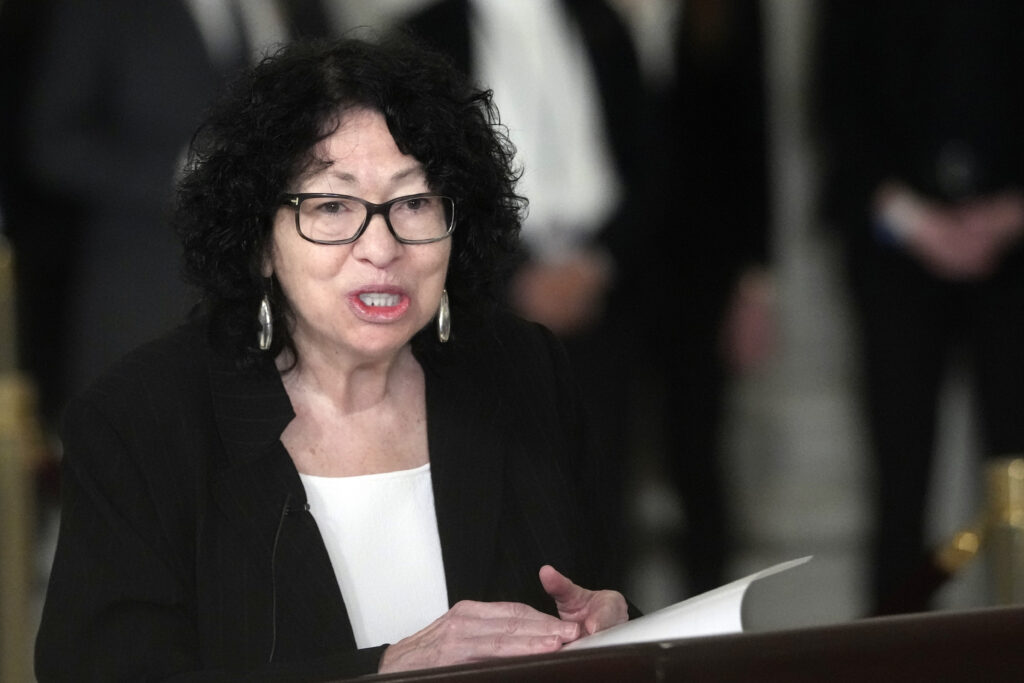 Supreme Court Justice Sonia Sotomayor speaking in December 2023 in Washington, D.C. (Photo: Jacquelyn Martin-Pool/Getty Images)