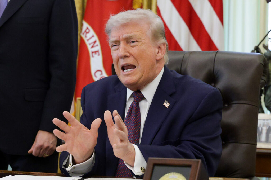 U.S. President Trump speaking before signing the mail voting executive order in March 2026 in Washington, D.C. (Photo: Alex Wong/Getty Images)