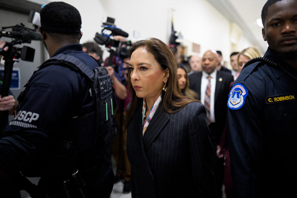 Assistant Attorney General for Civil Rights Harmeet Dhillon on Capitol Hill in May 2026 in Washington, D.C. (Photo: Andrew Harnik/Getty Images)