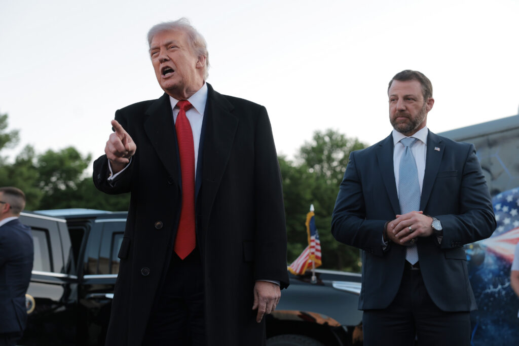 President Trump speaking alongside Secretary of Homeland Security Markwayne Mullin in May 2026 in Washington, D.C. (Photo: Anna Moneymaker/Getty Images)