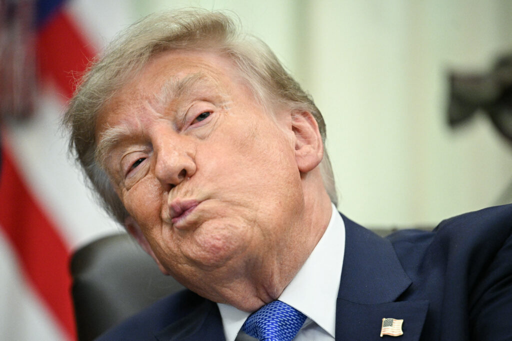 President Trump in the White House in Washington, D.C., on Aug. 10, 2026. (Photo: Jim Watson/AFP via Getty Images)