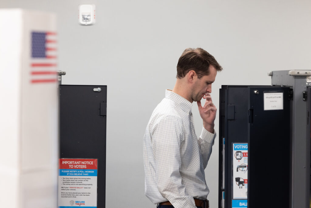 A voter casting a ballot in June 2026 in Atlanta, Georgia. (Photo: Jessica McGowan/Getty Images)
